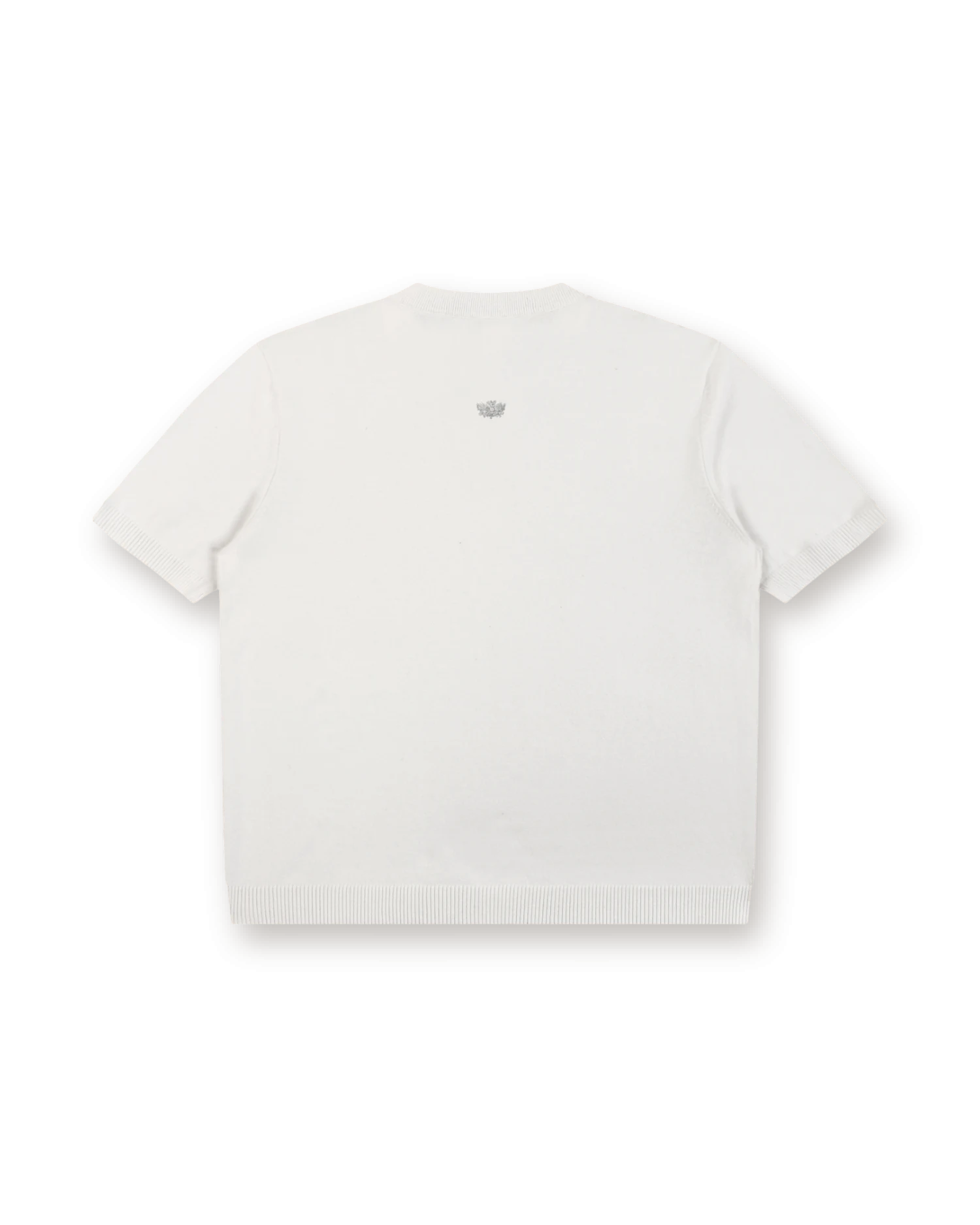 Cotton Knit Short Sleeve Henley T-Shirt, white