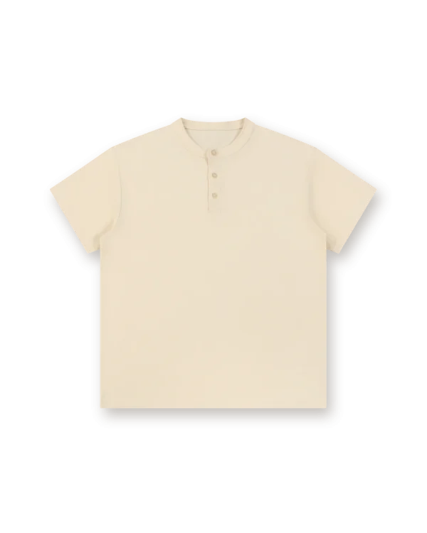Holvo Henley Shirt, apricot