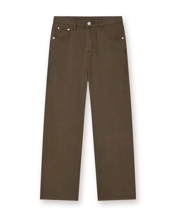 Holvo Vintage Washed Jeans, brown